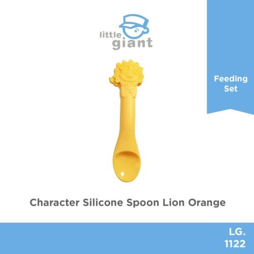 Character Silicone Spoon Lion -  Yellow