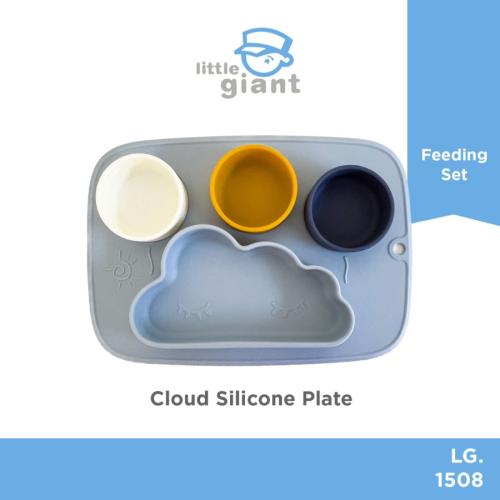 Cloud Silicone Plate - Blue