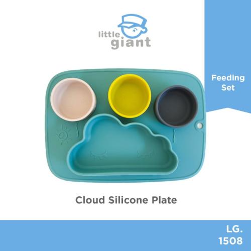 Cloud Silicone Plate - Green