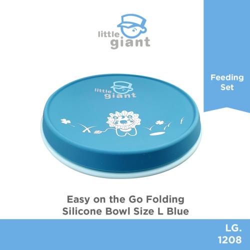 Easy on the Go Folding Silicone Bowl Size L - Blue