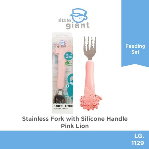 Stainless Steel Fork - Pink Lion
