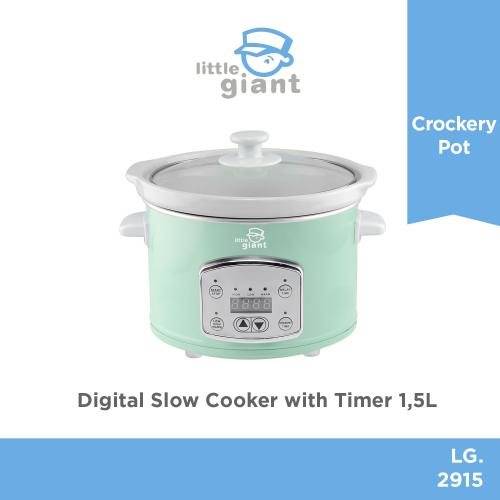 Little Giant Digital Slow Cooker With Timer 1,5L - MINT