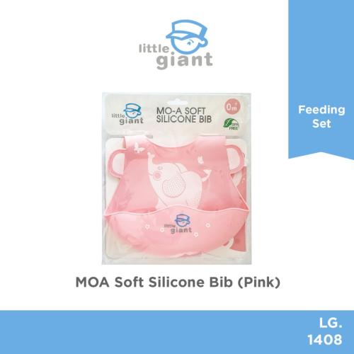 MO-A Soft Silicone Bib Pink