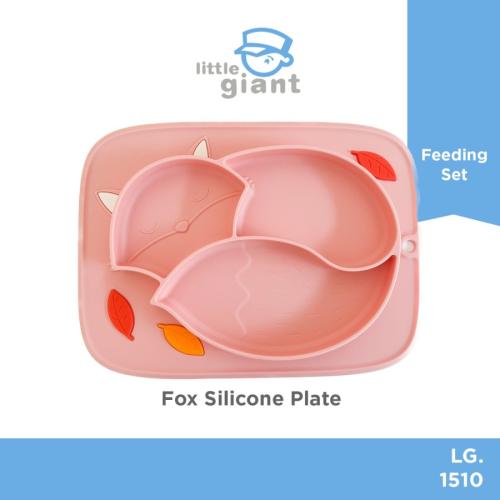 Little Giant Fox Silicone Plate - Pink