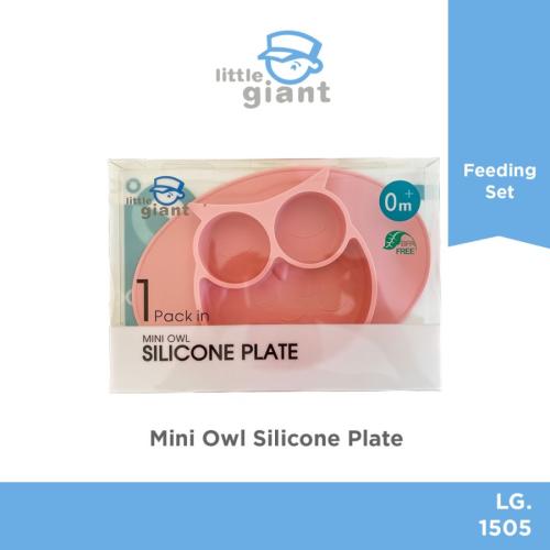 Mini Owl Silicone Plate - Pink