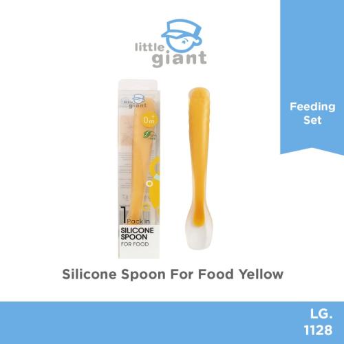 Silicone spoon for food - Yellow
