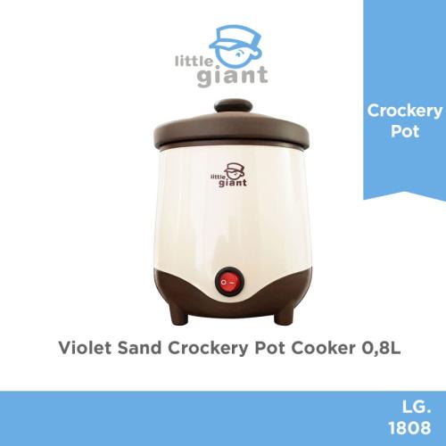 Violet Sand Crockery Pot Cooker 0.8 LT, No Palet Kayu
